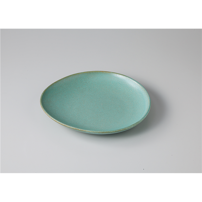 古林陶器 モダンスタイルカジュアルカフェ グリーンマット 大皿 1153550478 1個（ご注文単位1個）【直送品】
