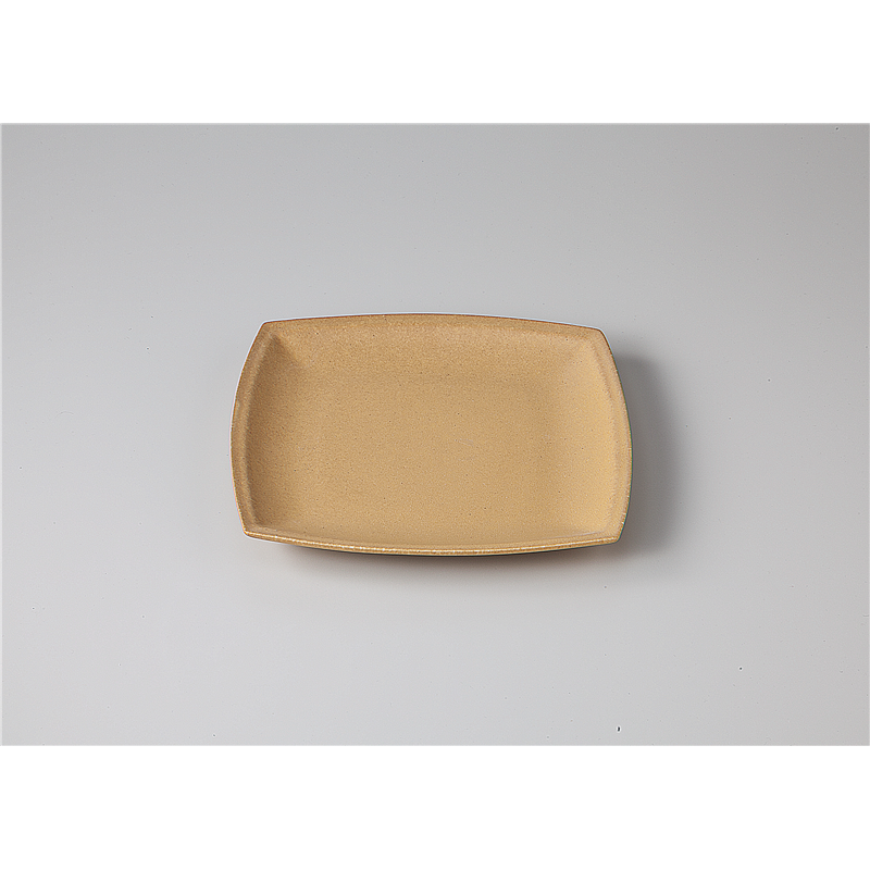 古林陶器 モダンスタイルカジュアルカフェ イエローマット 角大皿 1153540178 1個（ご注文単位1個）【直送品】