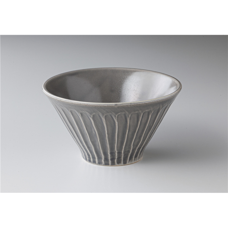 古林陶器 モダンスタイルカジュアルカフェ MINOソギサラダボールL グレー 1345910101 1個（ご注文単位1個）【直送品】