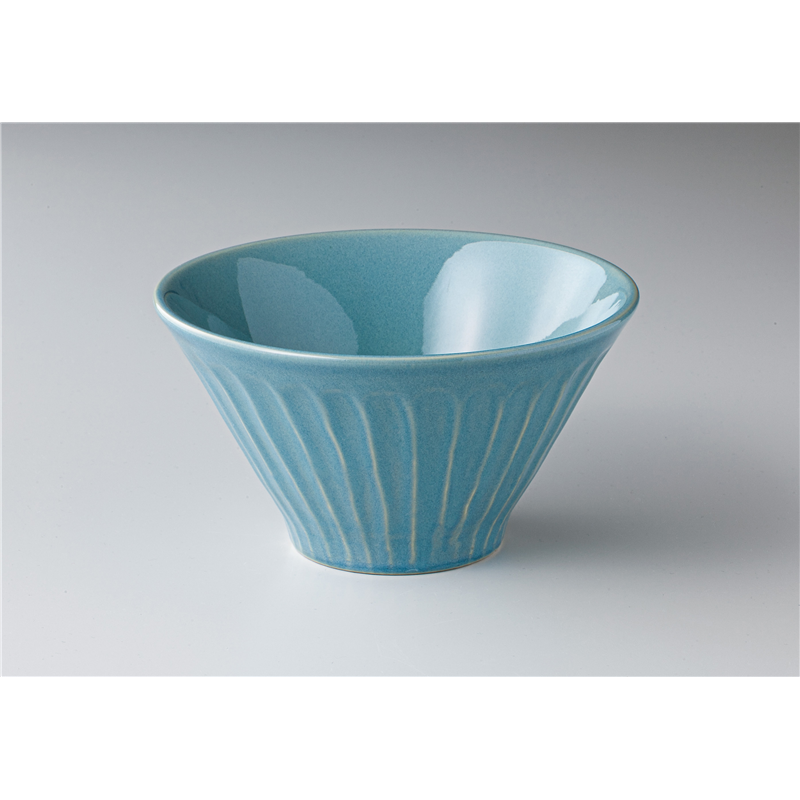 古林陶器 モダンスタイルカジュアルカフェ MINOソギサラダボールL ブルー 1345910201 1個(ご注文単位1個)【直送品】