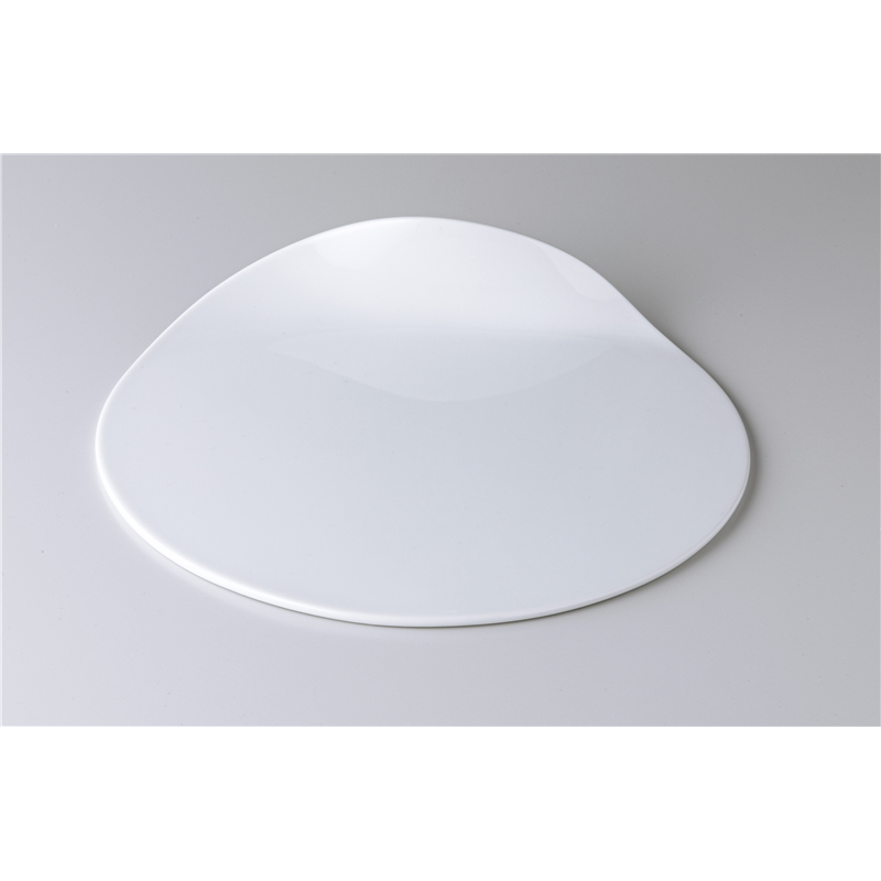 古林陶器 モダンスタイルカジュアルカフェ ノブ25.5cmプレート 白 1250610108 1個（ご注文単位1個）【直送品】