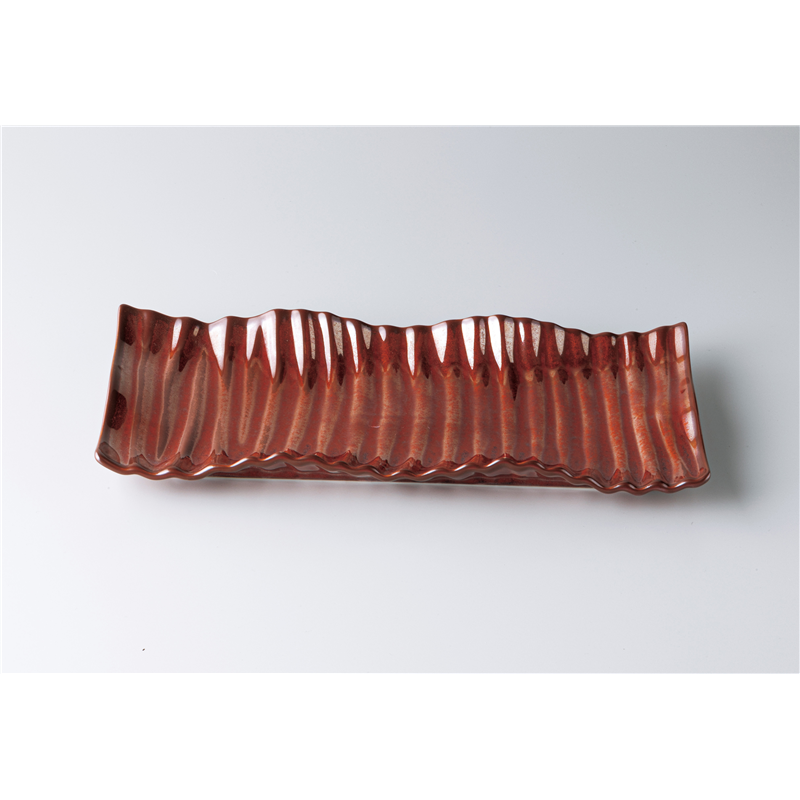 古林陶器 モダンスタイルカジュアルカフェ ヨーロピアン31cm長角プレート 優艶 1250740203 1個（ご注文単位1個）【直送品】