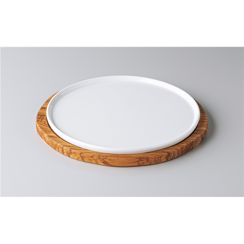 古林陶器 モダンスタイルカジュアルカフェ 21.5cmピザ皿 1251220263 1個（ご注文単位1個）【直送品】