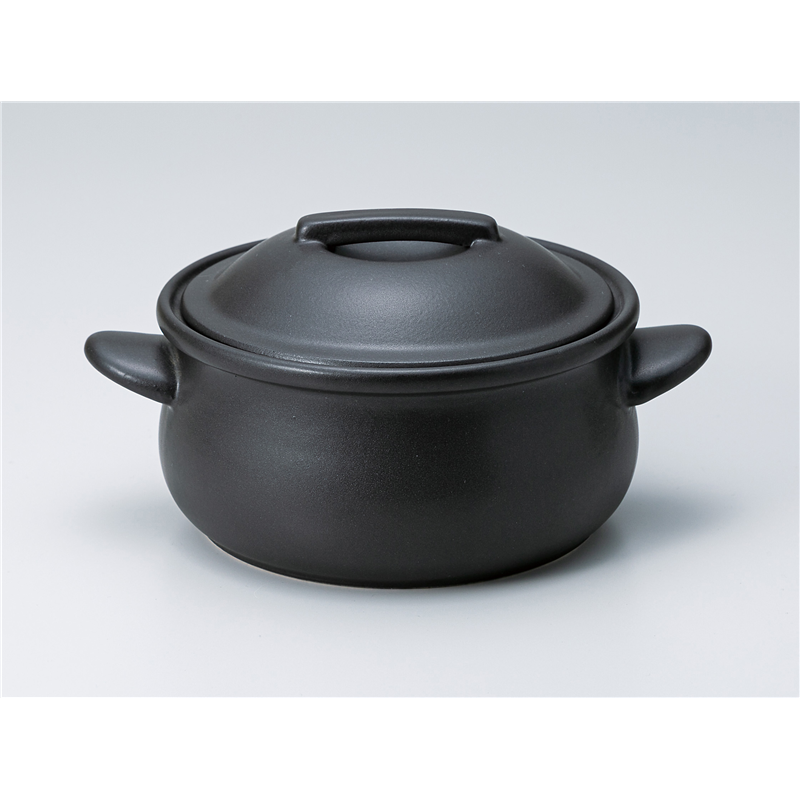 古林陶器 耐熱(直火対応) ブラック15cmキャセロール 1351920508 1個（ご注文単位1個）【直送品】