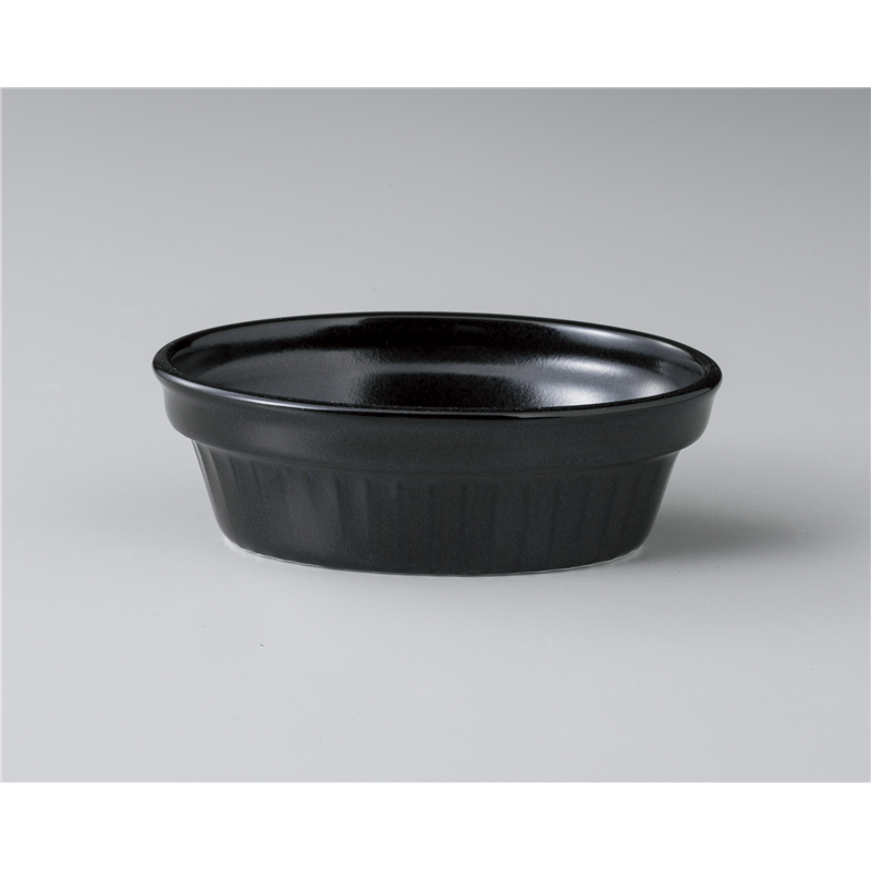 古林陶器 スフレ 黒マット小判スフレ大 1063530403 1個（ご注文単位1個）【直送品】