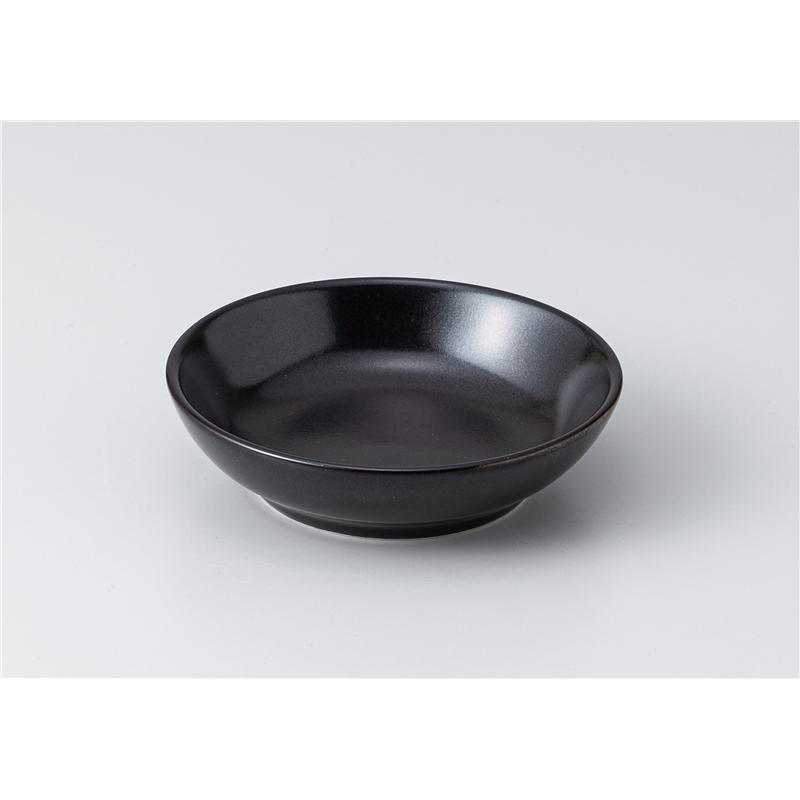 古林陶器 洋小物 黒マット3.2深皿 1352230303 1個（ご注文単位1個）【直送品】