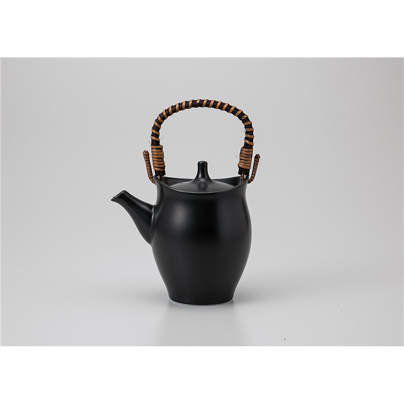 古林陶器 洋小物・ポット洋 花音ポット(黒マット) 1164010408 1個（ご注文単位1個）【直送品】