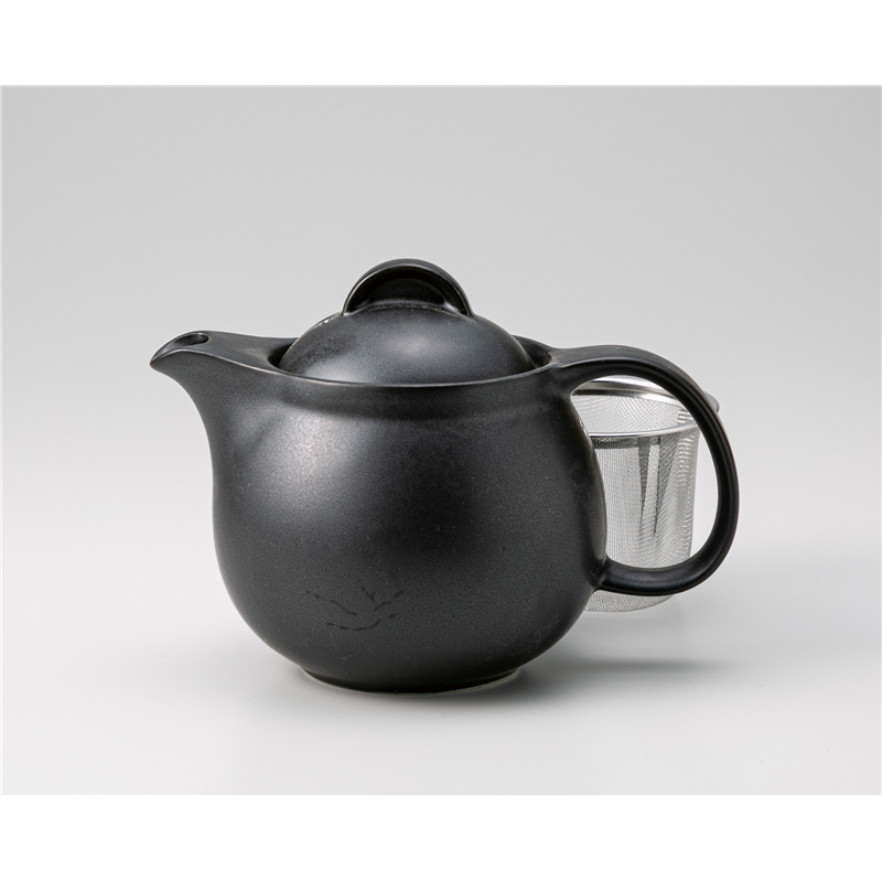 古林陶器 洋小物・ポット洋 シンプルサークル黒マットポット 小 1259540326 1個（ご注文単位1個）【直送品】