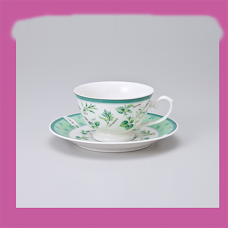 古林陶器 椀皿 グリーンハーブ兼用コーヒーC/S 757460347 1個（ご注文単位1個）【直送品】