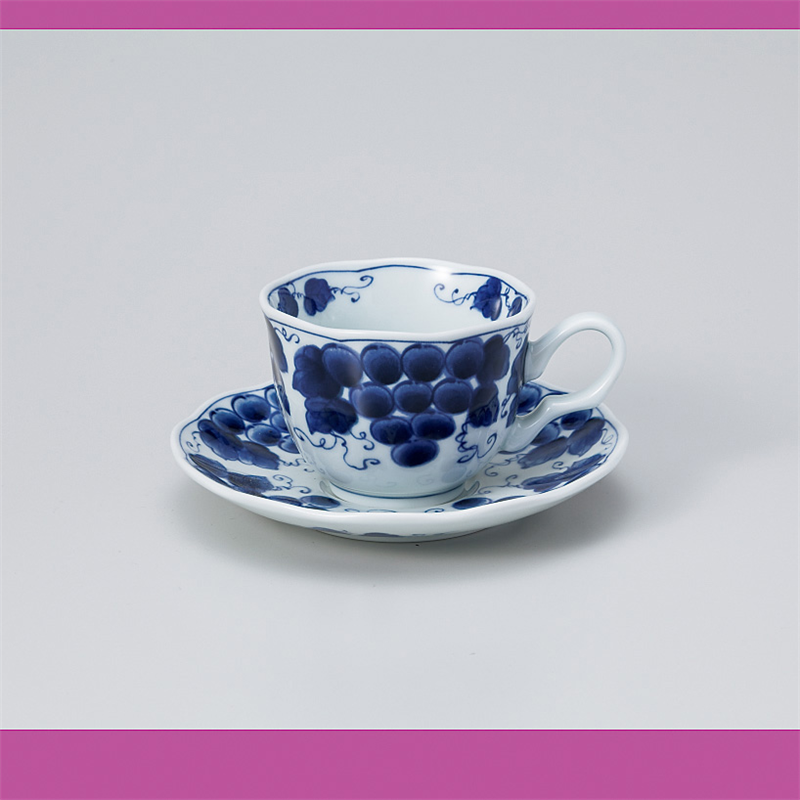 古林陶器 椀皿 ぶどう コーヒーC/S 861150341 1個（ご注文単位1個）【直送品】
