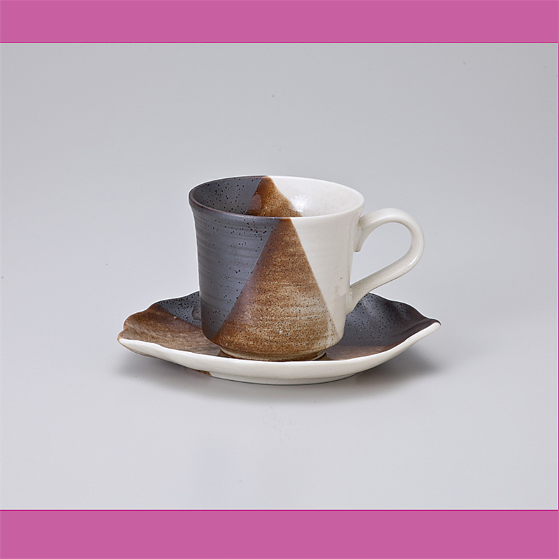 古林陶器 椀皿 クロス塗分コーヒー碗皿 757840516 ※ソーサー単品のみ 1個（ご注文単位1個）【直送品】