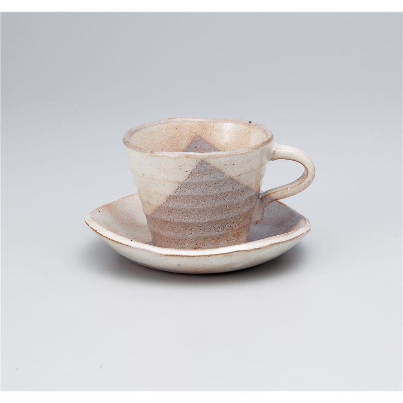 古林陶器 椀皿 美濃萩さざ波コーヒーC/S 1064940351 1個（ご注文単位1個）【直送品】