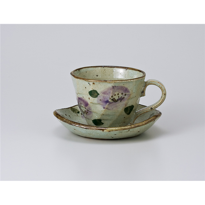 古林陶器 椀皿 紫椿コーヒーC/S 663140851 1個（ご注文単位1個）【直送品】