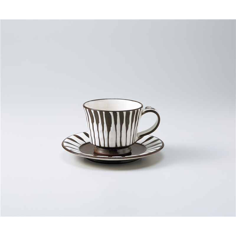 古林陶器 椀皿 白十草コーヒー碗皿 1260610505 ※ソーサー単品のみ 1個（ご注文単位1個）【直送品】