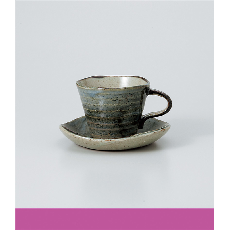 古林陶器 椀皿 窯変ゴスさざ波コーヒー碗皿 964921151 ※ソーサー単品のみ 1個（ご注文単位1個）【直送品】