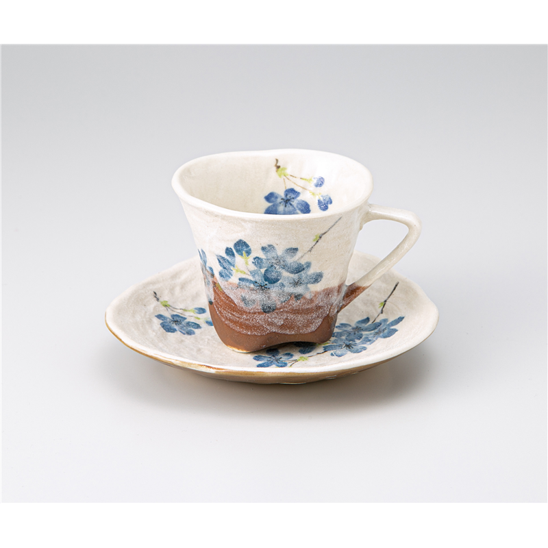 古林陶器 椀皿 しろやま桜(青)コ-ヒ-C/S 1064940747 1個（ご注文単位1個）【直送品】