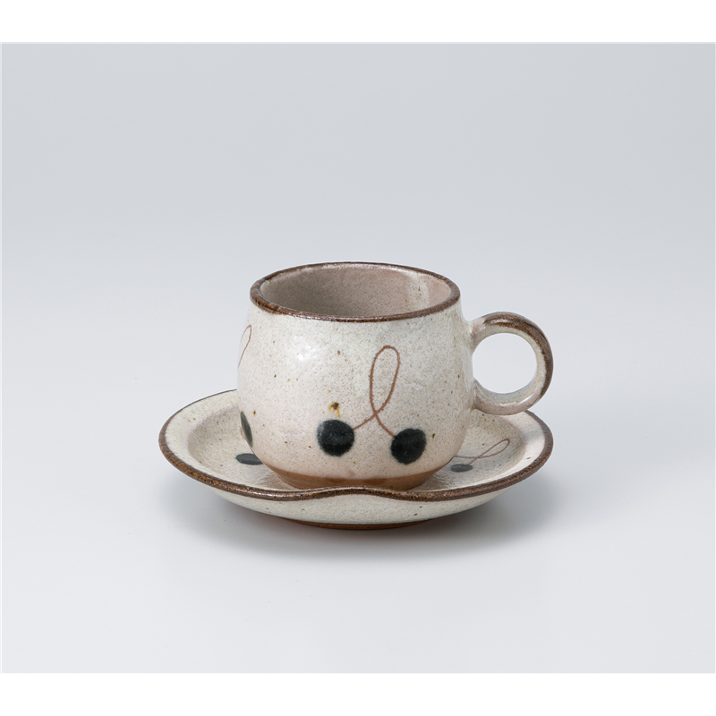 古林陶器 椀皿 さくらんぼ青丸型コーヒーC/S 1165350341 1個（ご注文単位1個）【直送品】