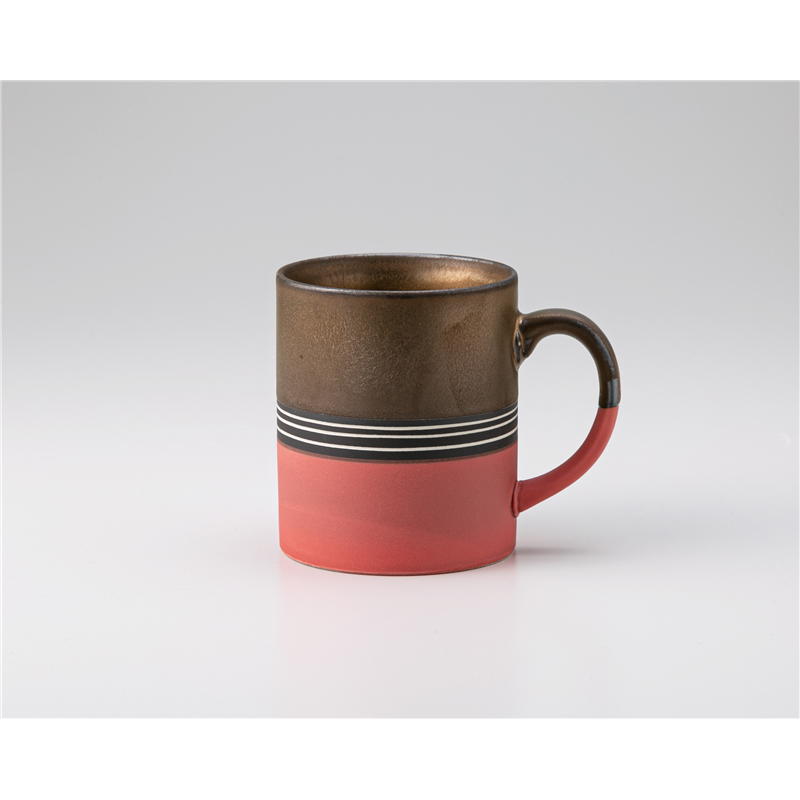 古林陶器 マグ 金彩マットカラーマグ RED 1260840215 1個（ご注文単位1個）【直送品】
