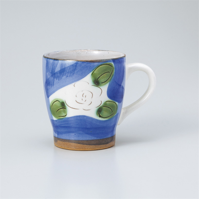 古林陶器 マグ ダミブルー椿マグ 861330551 1個（ご注文単位1個）【直送品】