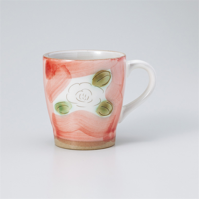 古林陶器 マグ ダミピンク椿マグ 861330651 1個（ご注文単位1個）【直送品】