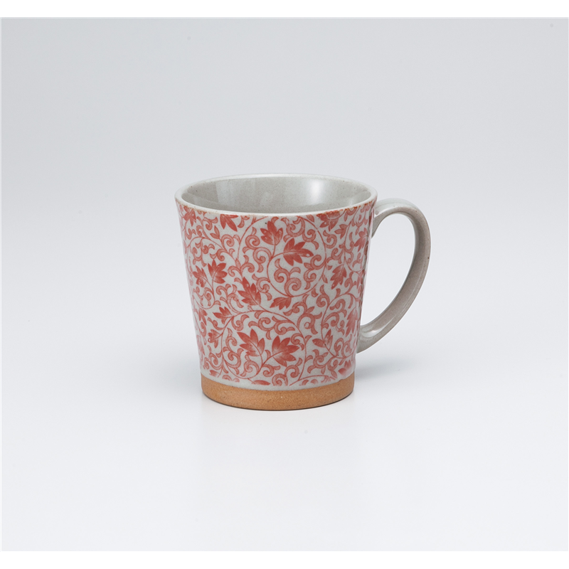 古林陶器 マグ 土物サラサ赤マグ 1065150652 1個（ご注文単位1個）【直送品】