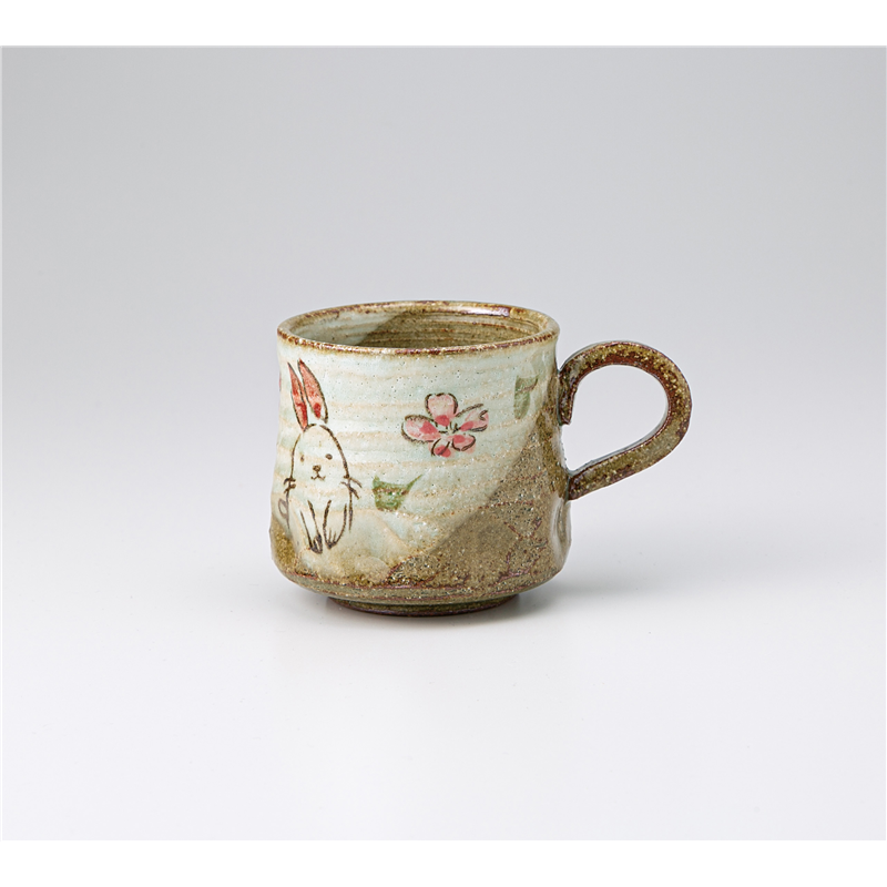 古林陶器 マグ 南蛮(うさぎ)駒型マグ 965360247 1個(ご注文単位1個)【直送品】
