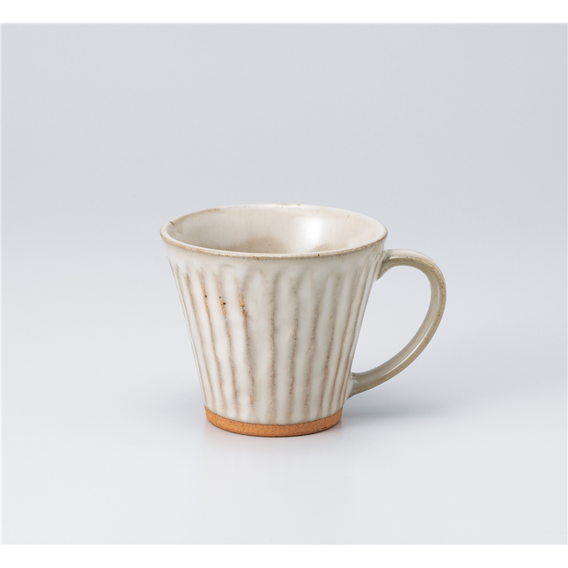 古林陶器 マグ 削ぎマグ 白 1165560315 1個(ご注文単位1個)【直送品】