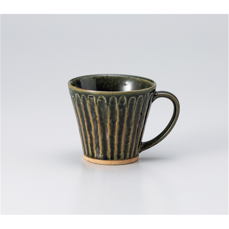 古林陶器 マグ 削ぎマグ オリベ 1353810215 1個(ご注文単位1個)【直送品】