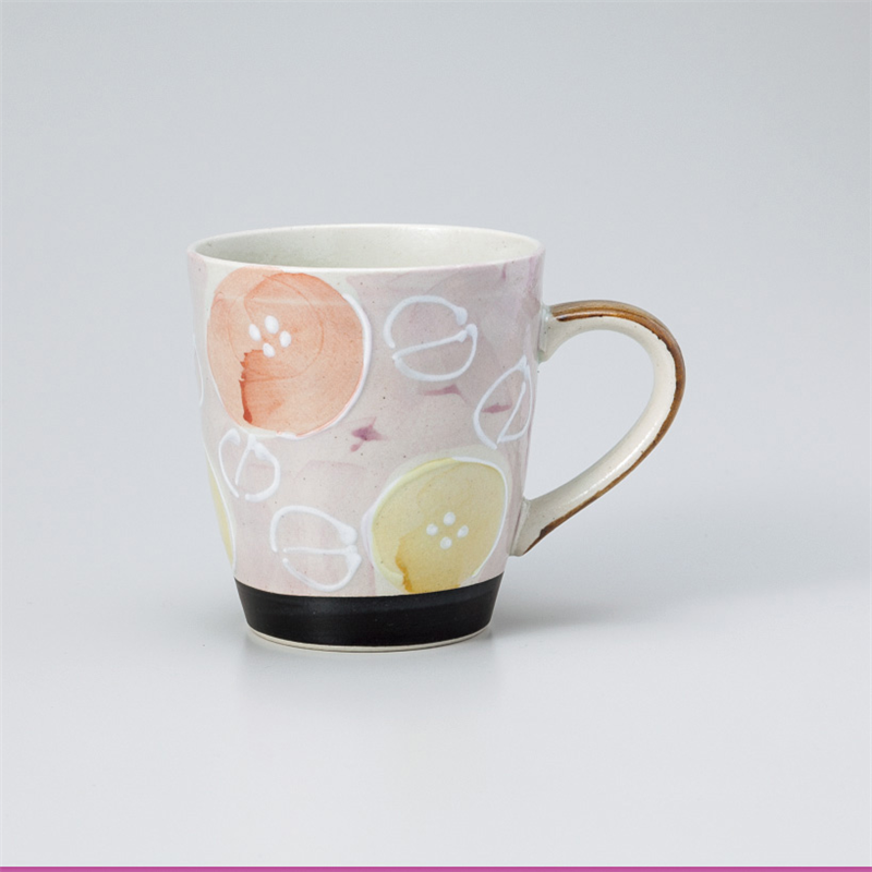 古林陶器 マグ 軽々柚子一珍花マグ 赤 861360657 1個(ご注文単位1個)【直送品】