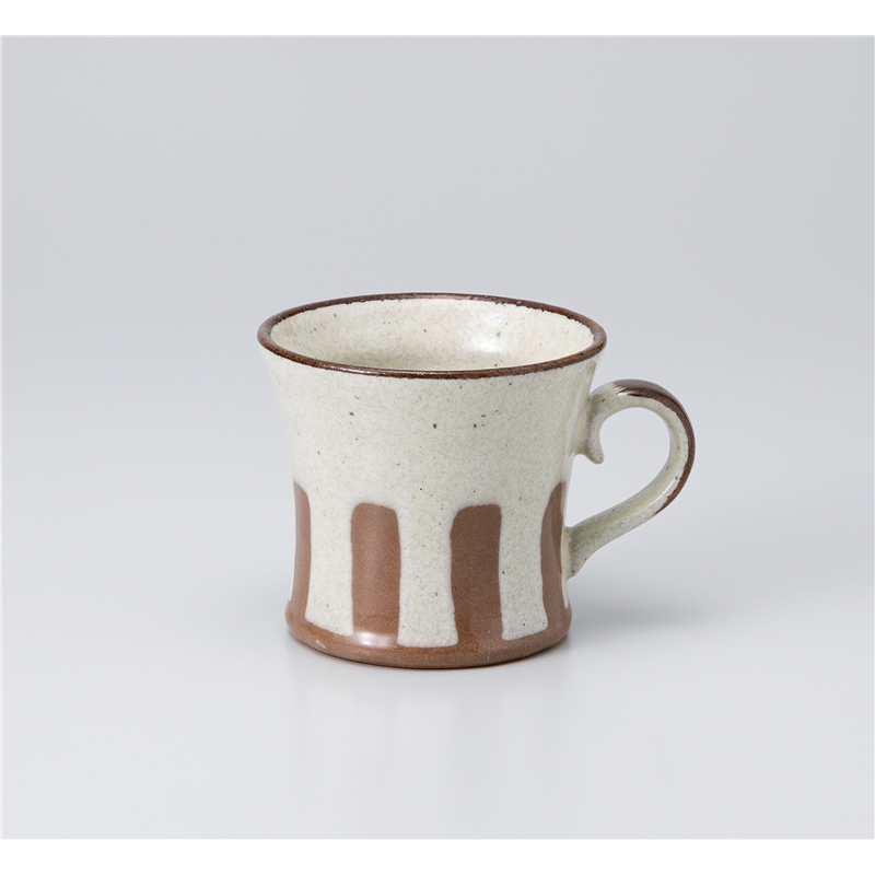 古林陶器 マグ キネ型十草マグホワイト 1165520641 1個(ご注文単位1個)【直送品】