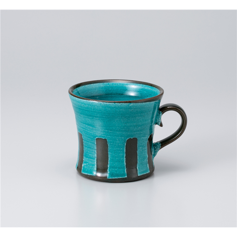 古林陶器 マグ キネ型十草マグトルコブルー 1165520441 1個(ご注文単位1個)【直送品】