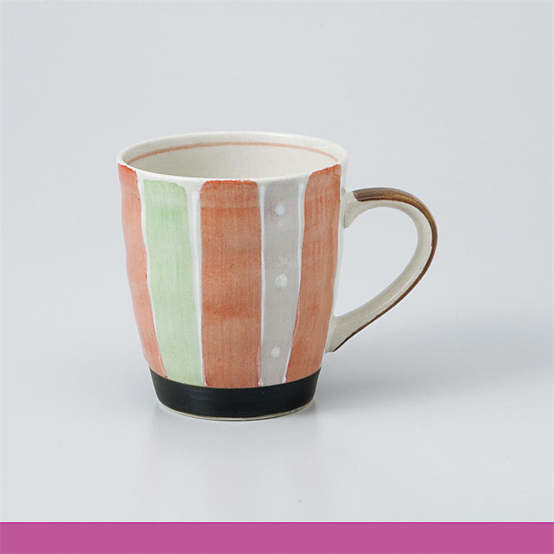 古林陶器 マグ 軽々柚子水玉トクサマグ 赤 965660557 1個（ご注文単位1個）【直送品】