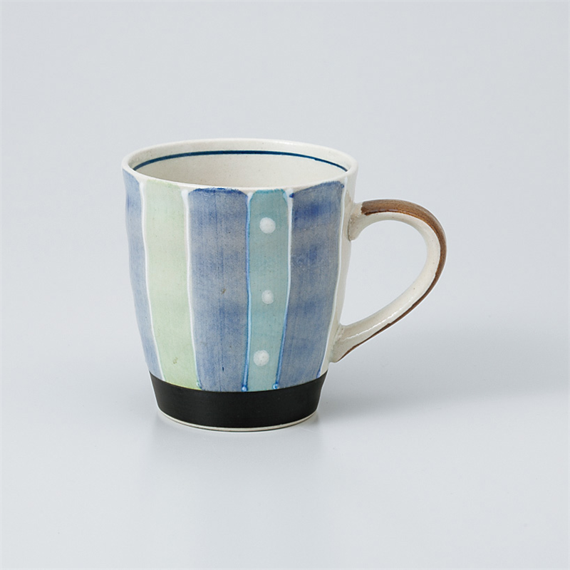 古林陶器 マグ 軽々柚子水玉トクサマグ 青 965660657 1個（ご注文単位1個）【直送品】