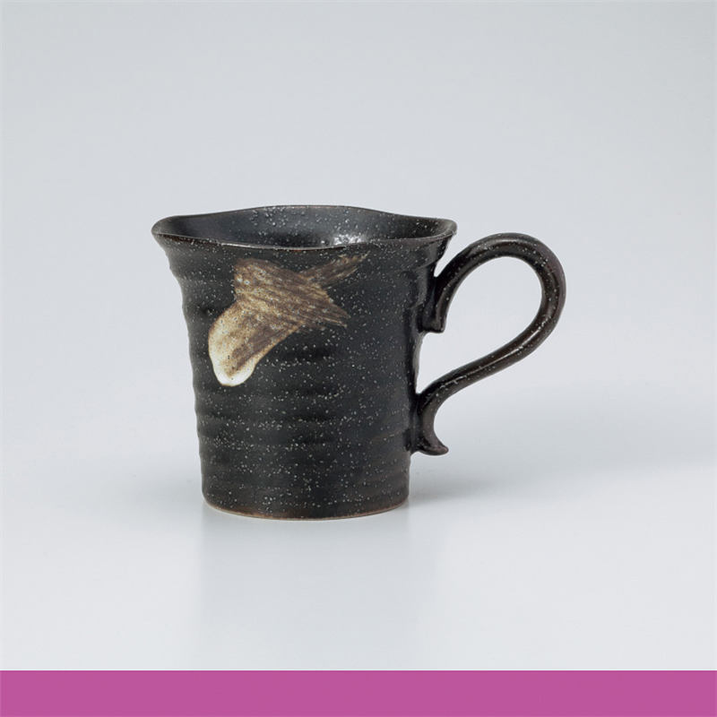 古林陶器 マグ 天正黒波渕マグ 861460260 1個（ご注文単位1個）【直送品】