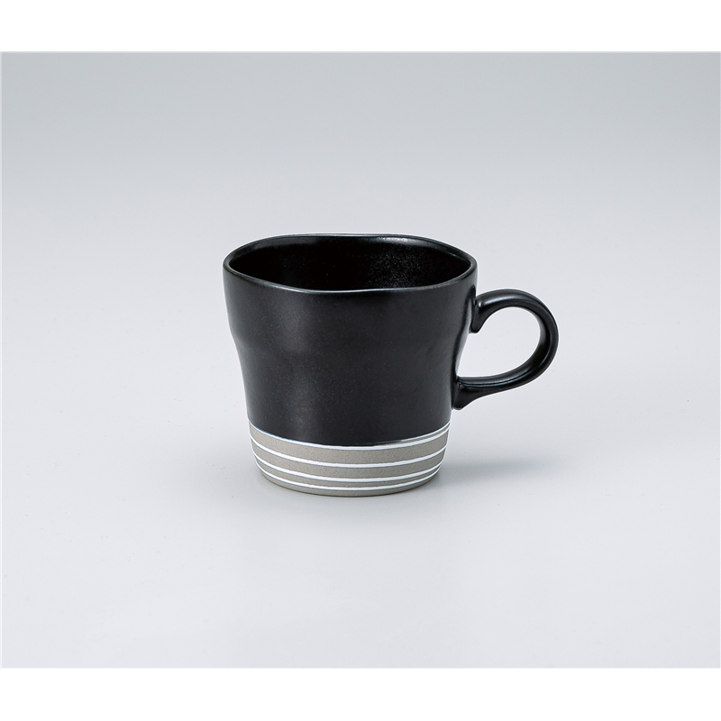 古林陶器 マグ 黒結晶ウズ軽コーヒー碗 1353940657 1個（ご注文単位1個）【直送品】