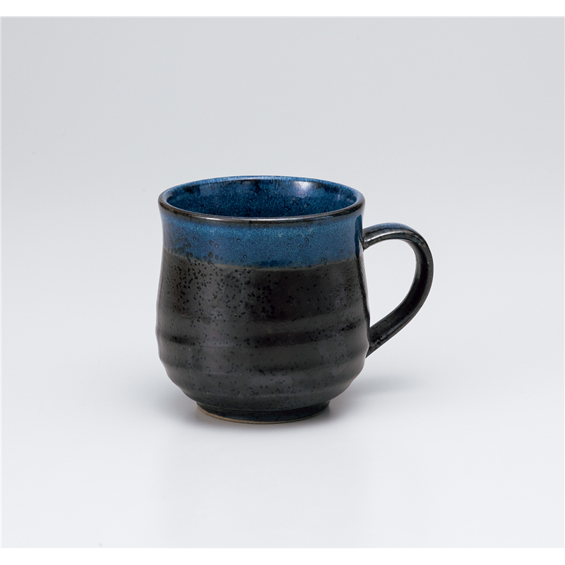 古林陶器 マグ 民芸ルリ渕流タルマグ 1065750416 1個（ご注文単位1個）【直送品】