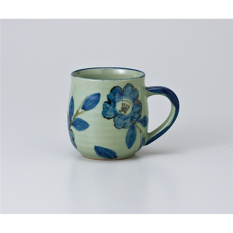 古林陶器 マグ 染付山茶花マグ 663760357 1個（ご注文単位1個）【直送品】