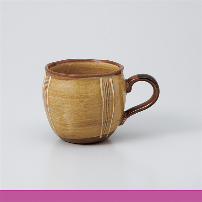 古林陶器 マグ 黄粉引一珍トクサしずくマグ 965420257 1個（ご注文単位1個）【直送品】