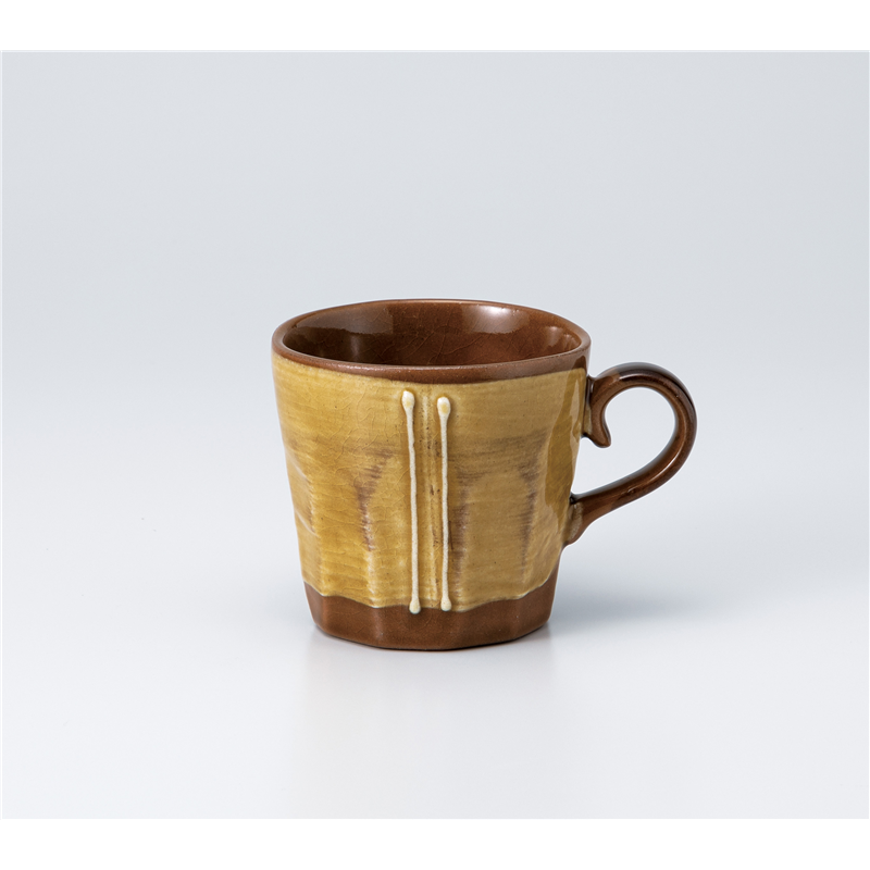 古林陶器 マグ 八窯変マグ 黄 1165840341 1個（ご注文単位1個）【直送品】