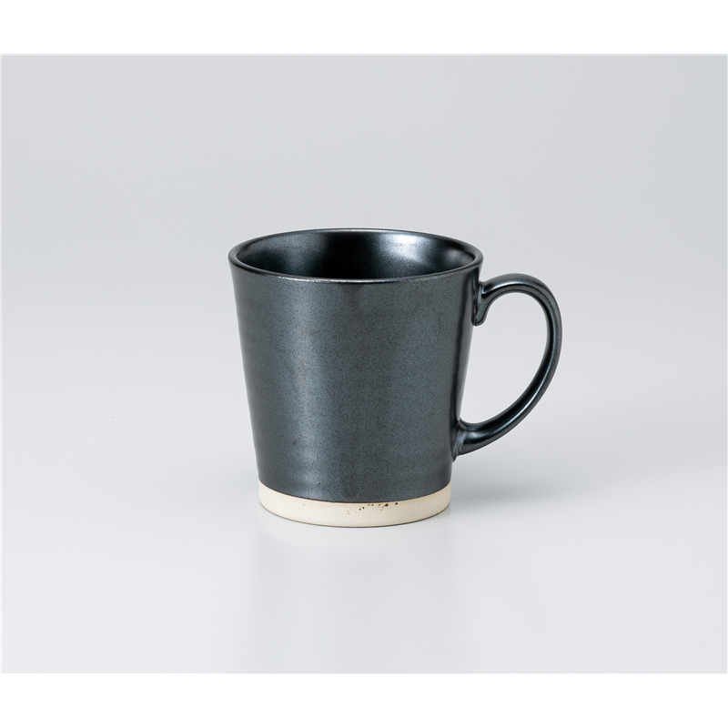 古林陶器 マグ 楽釉黒 軽量マグ 1166150452 1個（ご注文単位1個）【直送品】