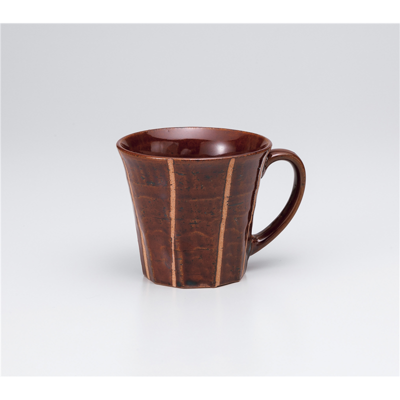 古林陶器 マグ ハスイ十草マグ茶 1065350357 1個（ご注文単位1個）【直送品】