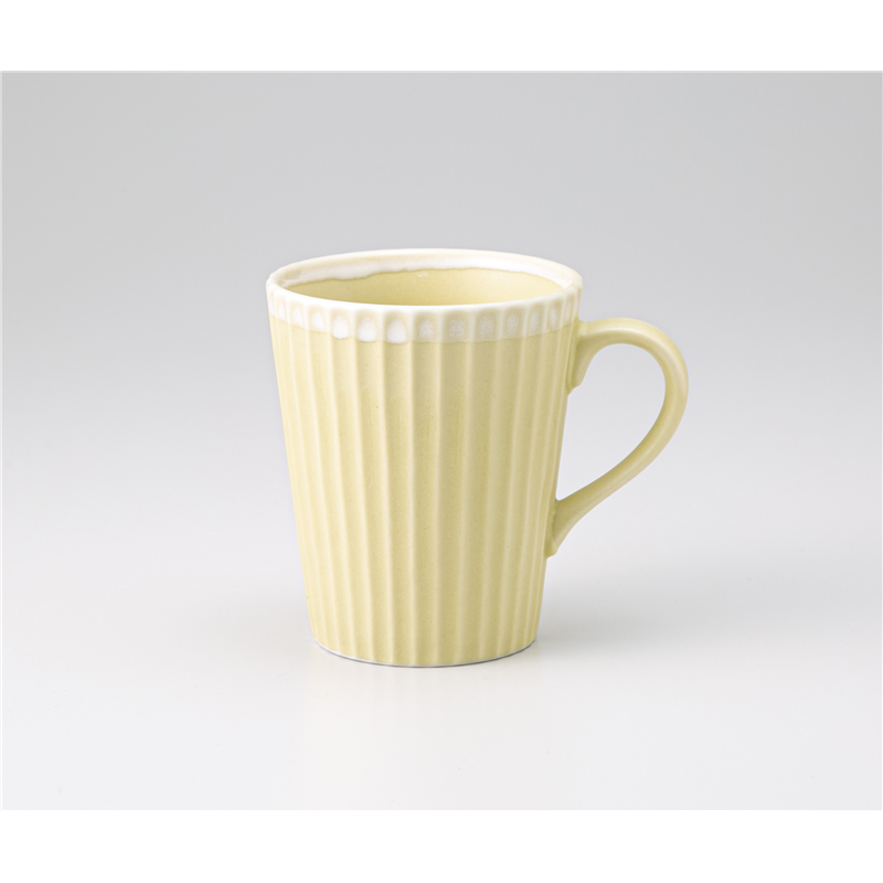 古林陶器 マグ ストライプマグ イエロー 1261250178 1個（ご注文単位1個）【直送品】