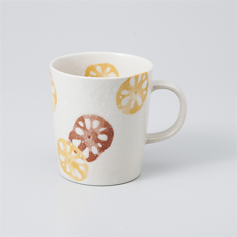 古林陶器 マグ レンコン軽量 茶マグ 965550461 1個（ご注文単位1個）【直送品】