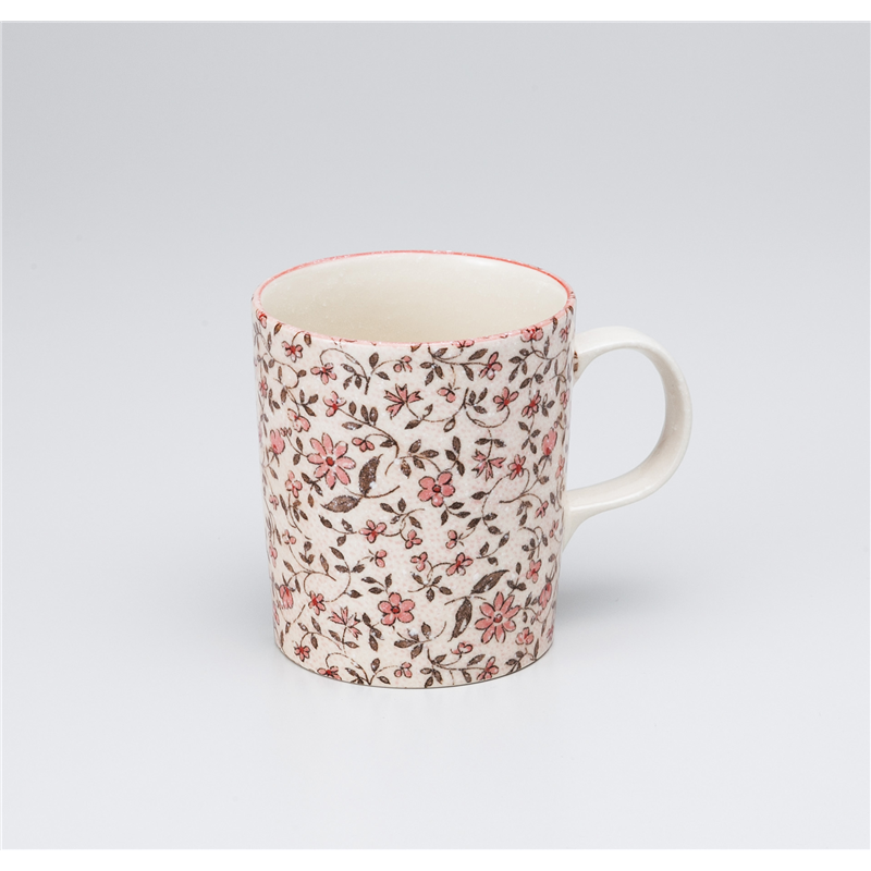 古林陶器 マグ 小花唐草 軽量マグ 赤 1065640561 1個（ご注文単位1個）【直送品】