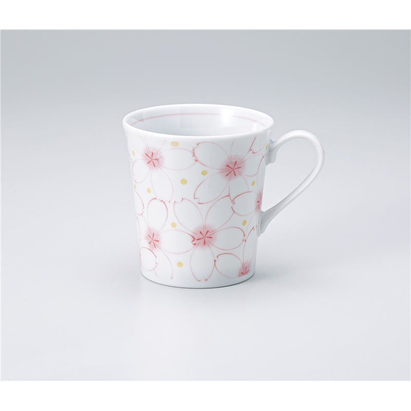 古林陶器 マグ 咲くらピンクYKマグ 1354140452 1個（ご注文単位1個）【直送品】