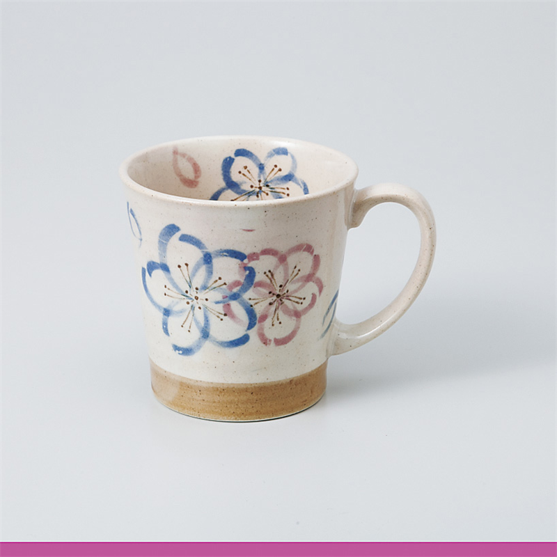 古林陶器 マグ 軽いマグ桜ブルー 965710457 1個（ご注文単位1個）【直送品】