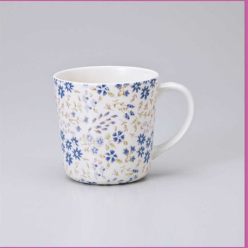 古林陶器 マグ なでしこ 丸マグ(青) 758220451 1個（ご注文単位1個）【直送品】