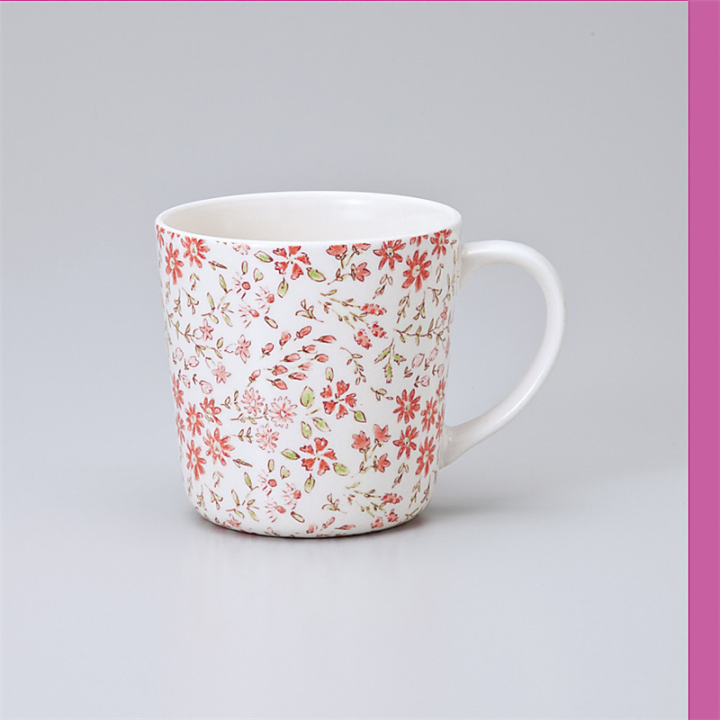 古林陶器 マグ なでしこ 丸マグ(赤) 758220351 1個（ご注文単位1個）【直送品】