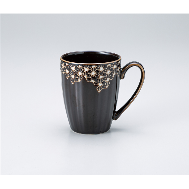 古林陶器 マグ 麻の葉ブラウンマグ 1354230152 1個（ご注文単位1個）【直送品】