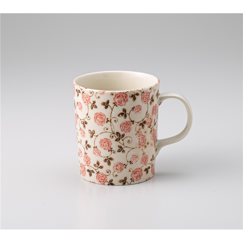 古林陶器 マグ 軽マグつるバラ 赤 1261430557 1個（ご注文単位1個）【直送品】